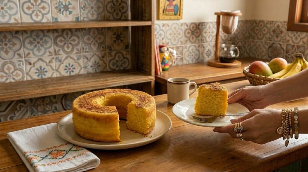 Bolo de Fuba Cozido